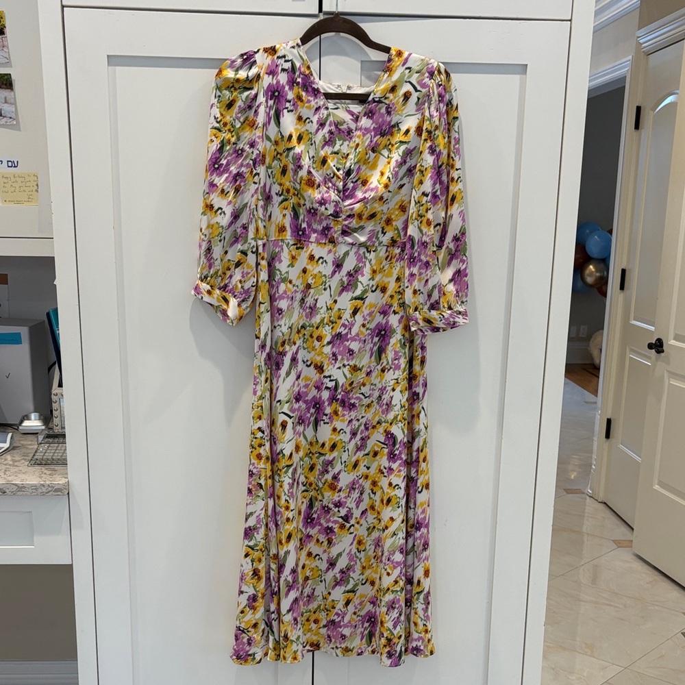 Maggy London 10 Floral Print Women's Dress - Picture 2 of 5